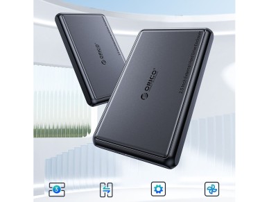 Orico DDL25-C3 2.5" HDD/SSD USB-C 5Gb/s Disk Drive - Black