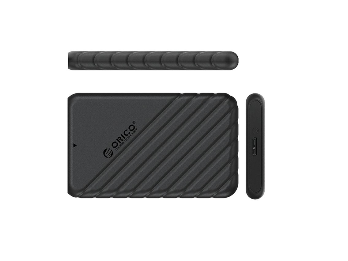 Cartucho de disco Orico 25PW1-U3 de 2,5" HDD/SSD USB 3.0 Micro-B de 5 Gb/s - Negro