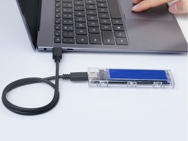 Unidade de disco Orico TCM2-C3 M.2 NVMe para USB-C 10Gb/s - Azul