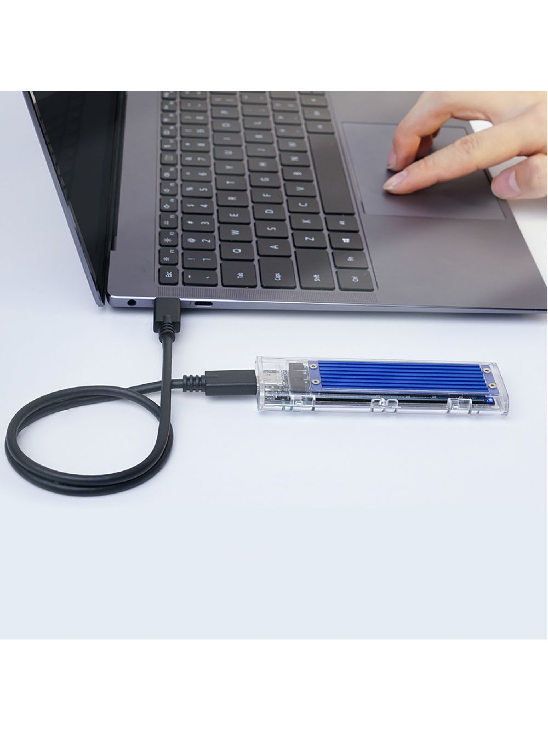 Unidade de disco Orico TCM2-C3 M.2 NVMe para USB-C 10Gb/s - Azul
