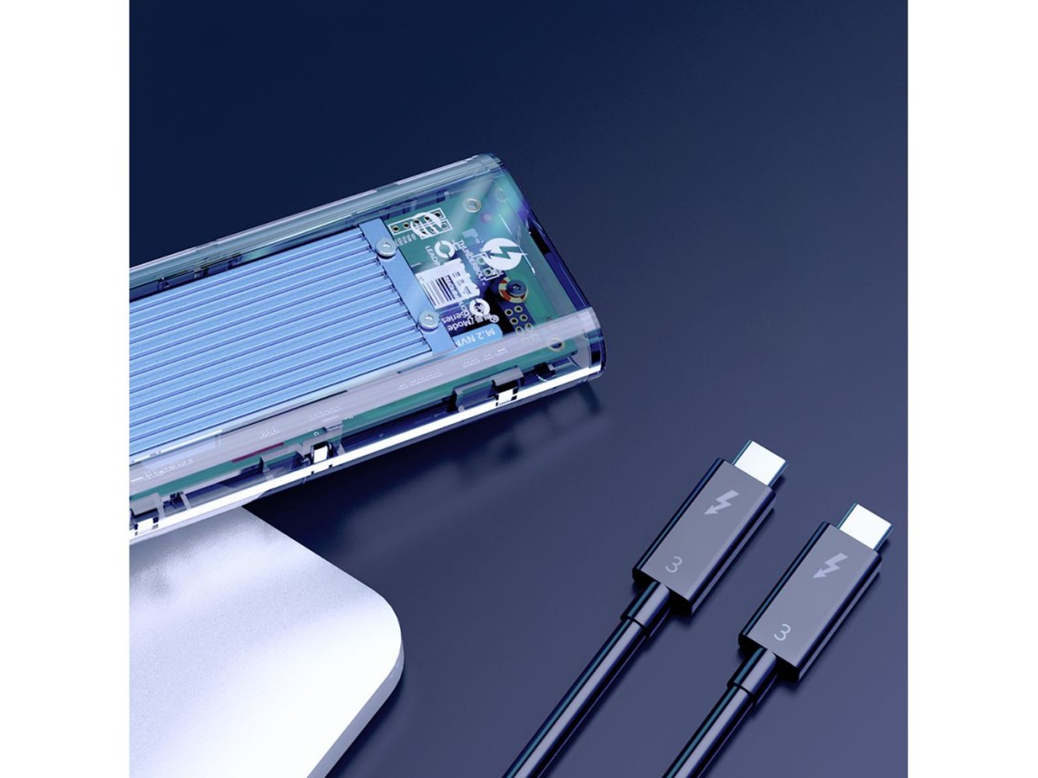 Unidade de disco Orico TCM2-C3 M.2 NVMe para USB-C 10Gb/s - Azul