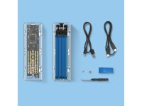 Unidade de disco Orico TCM2-C3 M.2 NVMe para USB-C 10Gb/s - Azul