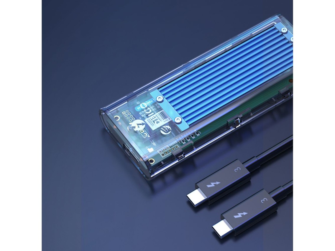 Unidade de disco Orico TCM2-C3 M.2 NVMe para USB-C 10Gb/s - Azul