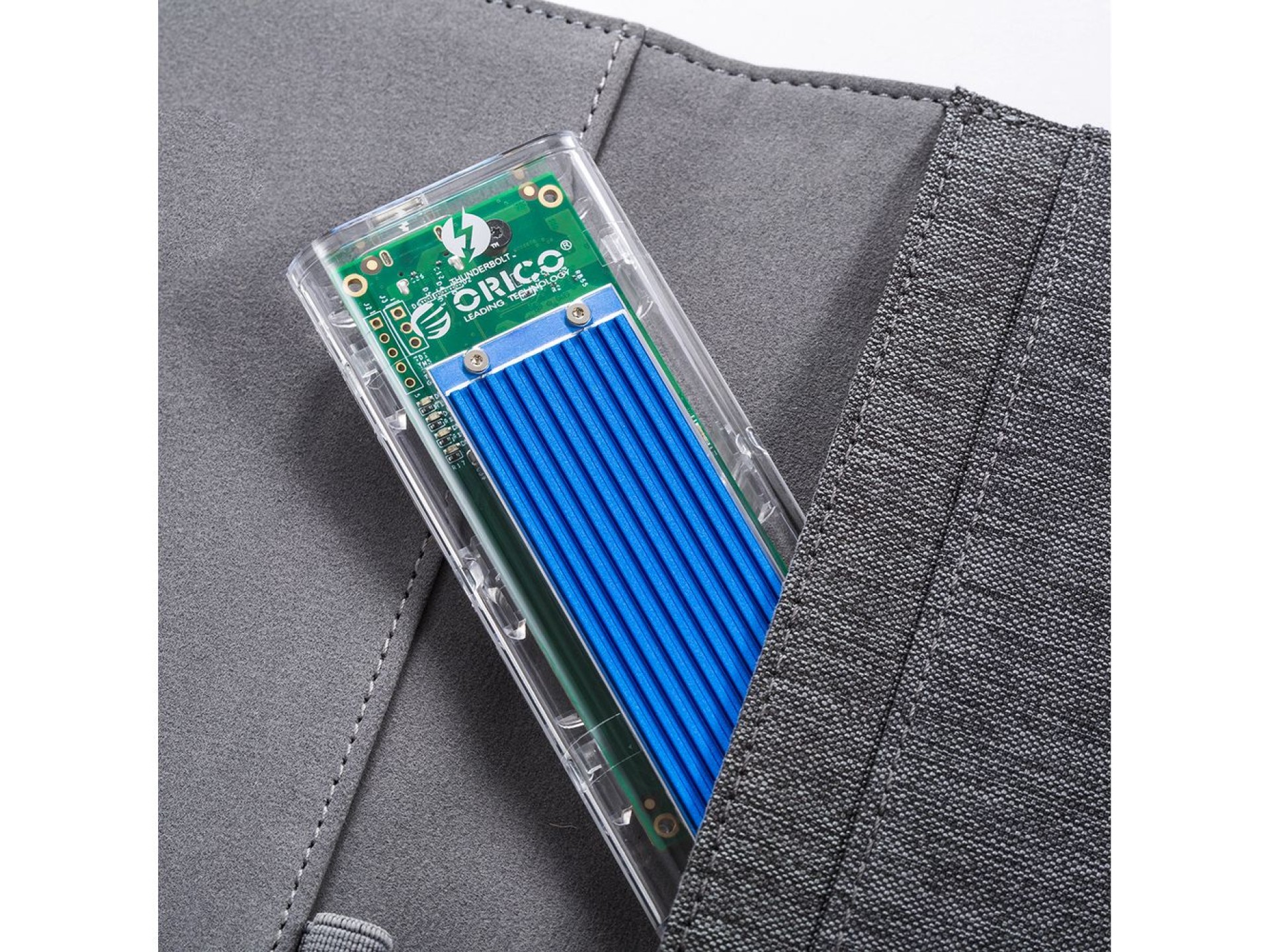 Unidade de disco Orico TCM2-C3 M.2 NVMe para USB-C 10Gb/s - Azul