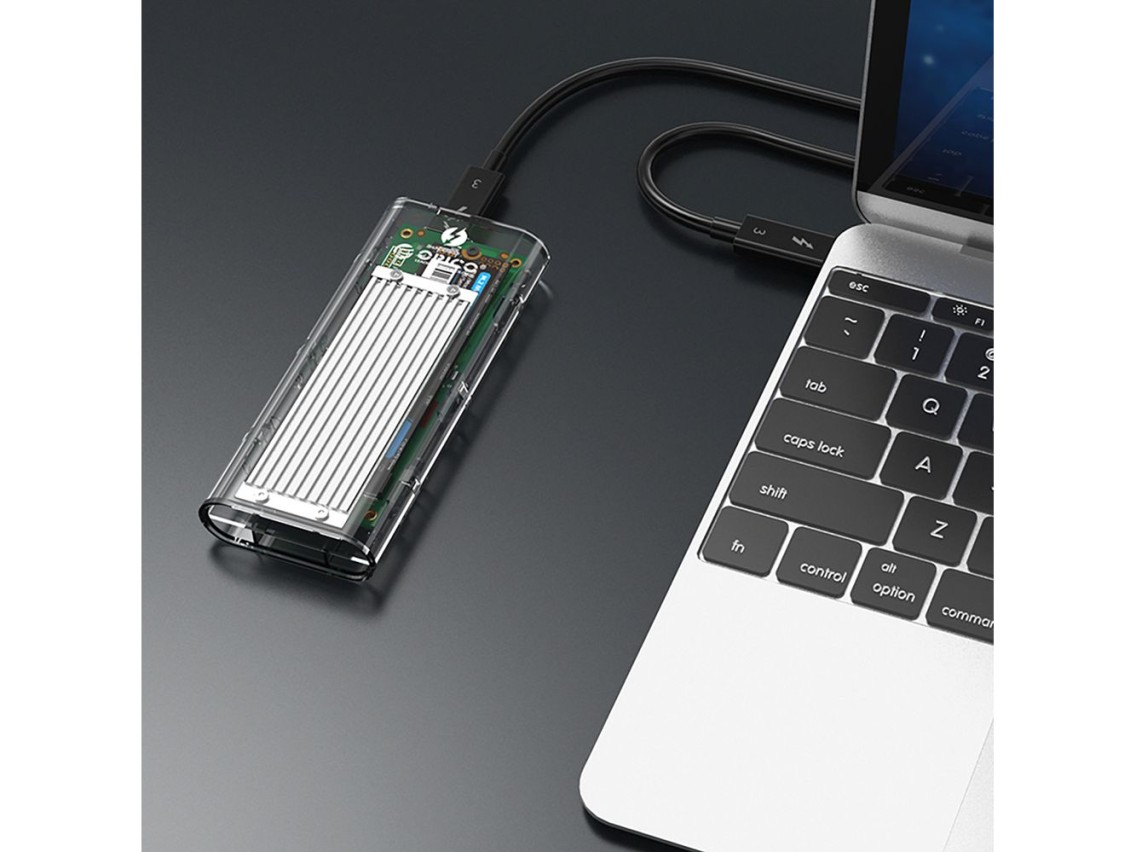 Unidade de disco Orico TCM2-C3 M.2 NVMe para USB-C 10Gb/s - Cinza