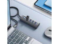Orico PDD4U-U3 Hub 4x USB-A 3.0 - Gray