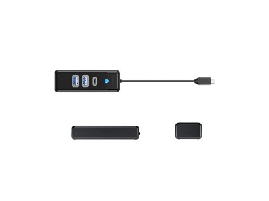 Hub USB-C Orico PWC2U-C3 / 2x USB-A 3.0 + 1x USB-C 3.0 - Preto