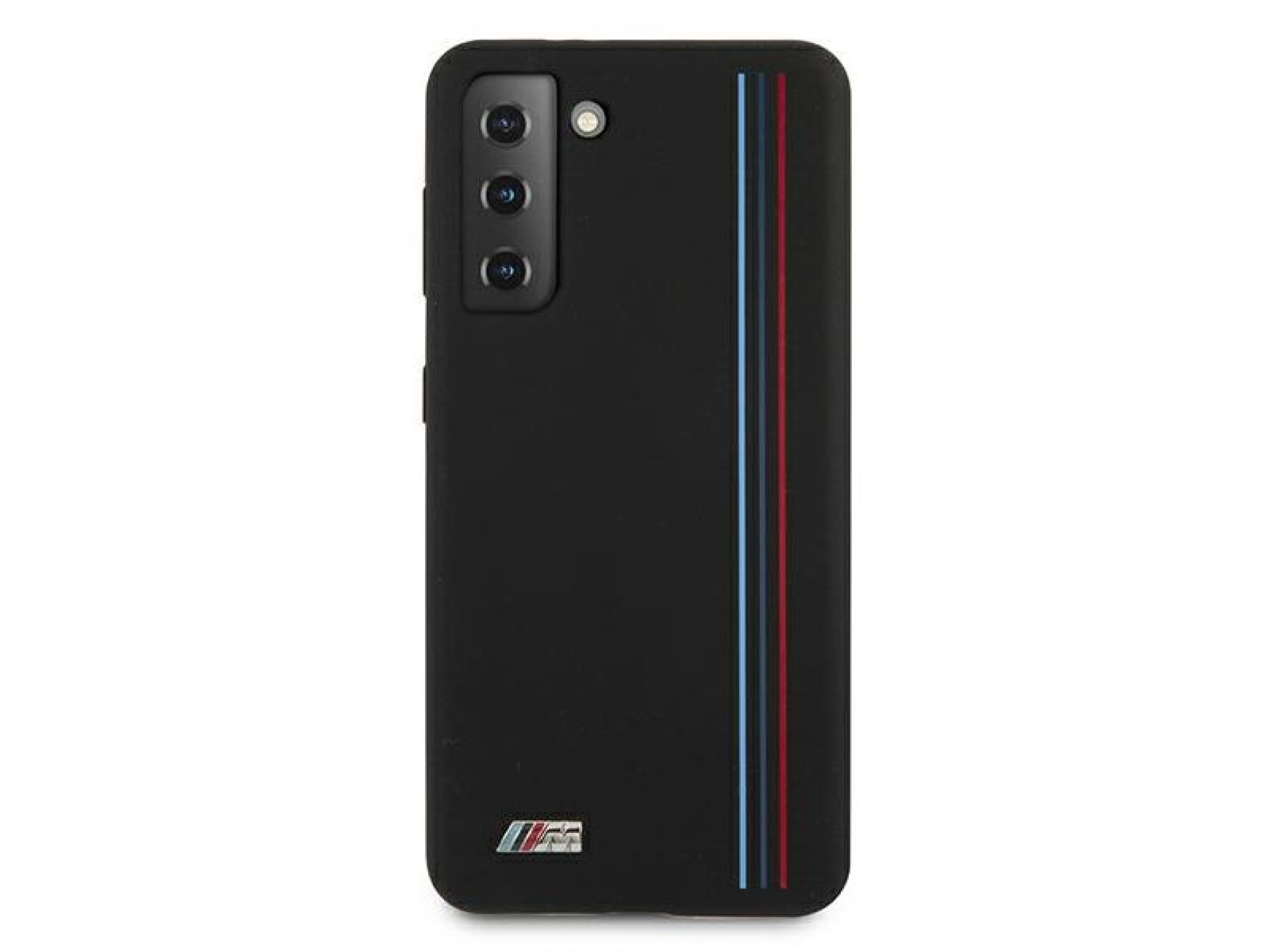 Capa BMW Silicone Stripes M Collection para Samsung Galaxy S21+ - Preta