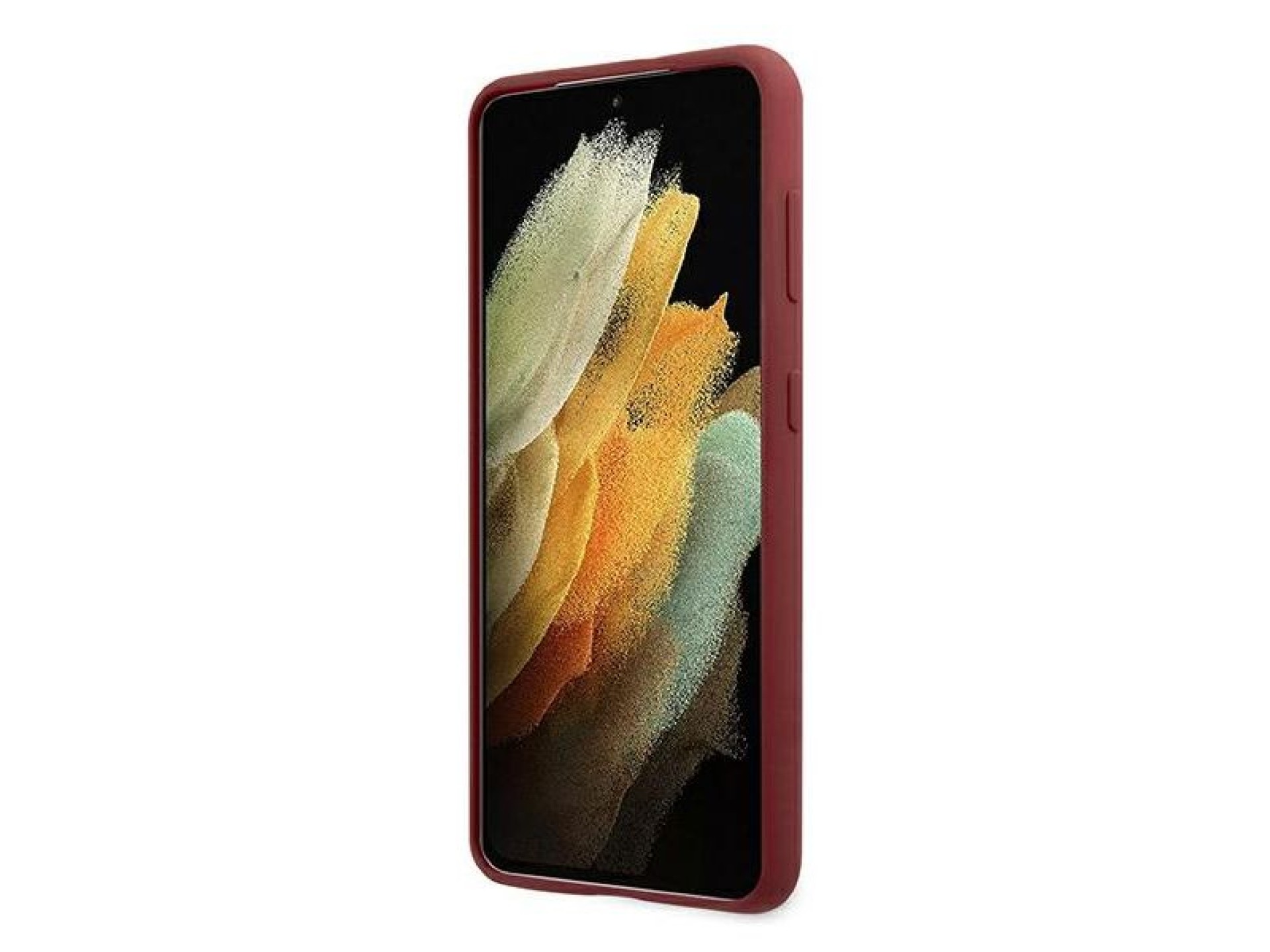 BMW Silicone Signature Logo Case for Samsung Galaxy S21+ - Red