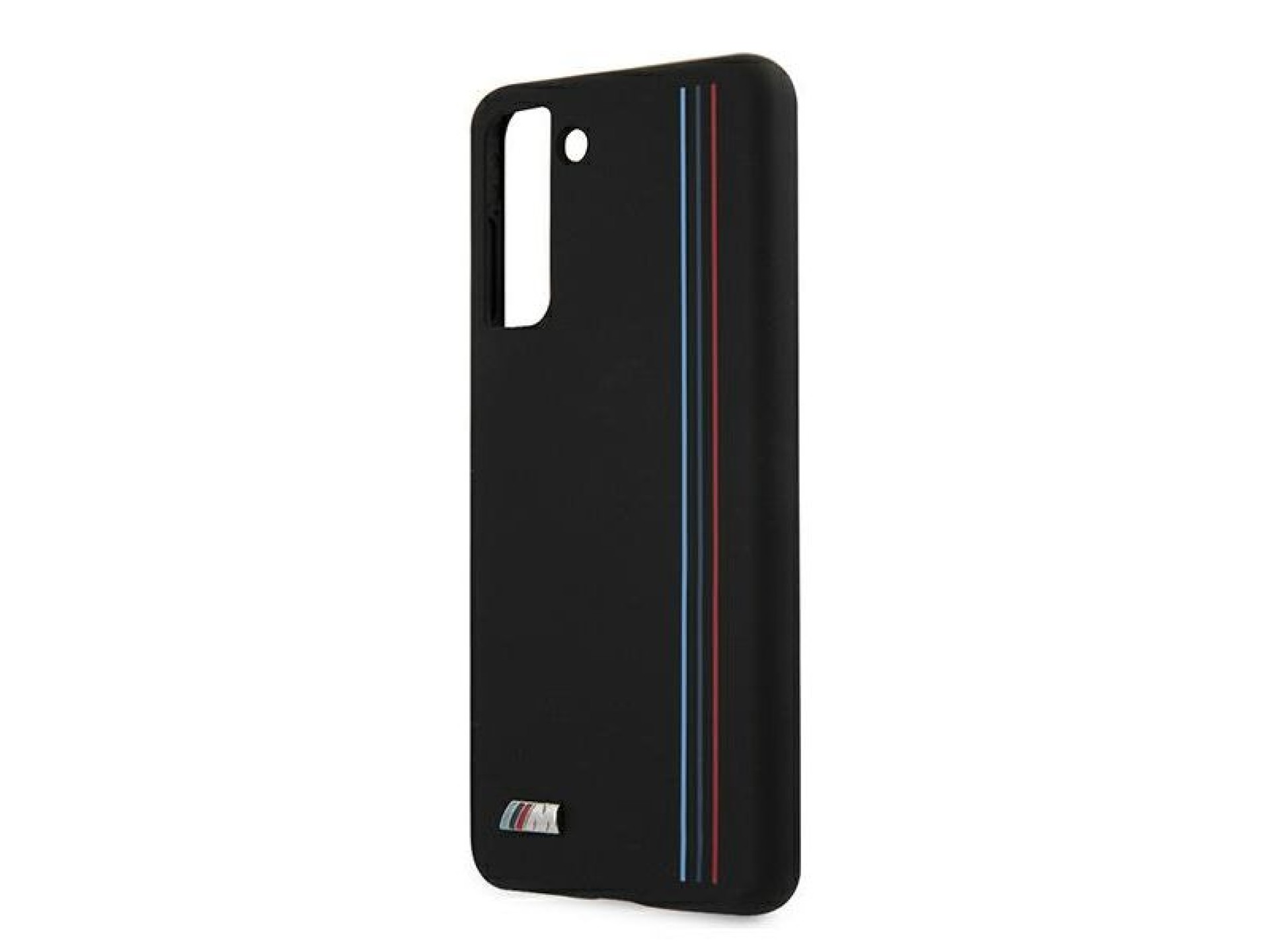 Capa BMW Silicone Stripes M Collection para Samsung Galaxy S21+ - Preta