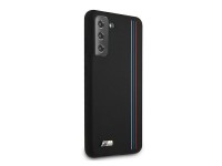 Capa BMW Silicone Stripes M Collection para Samsung Galaxy S21+ - Preta Capa BMW Silicone Stripes M Collection para Samsung Galaxy S21+ - Preta