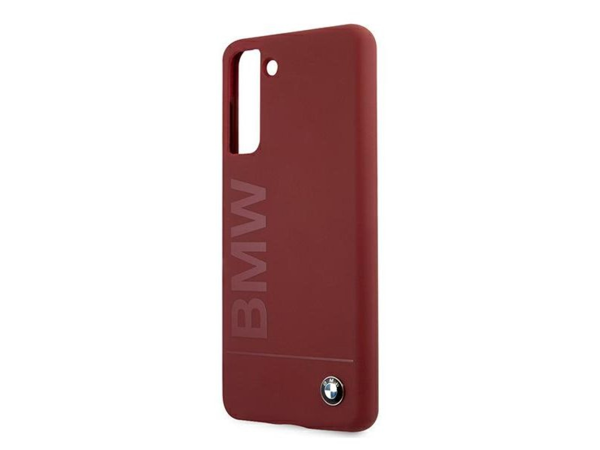 BMW Silicone Signature Logo Case for Samsung Galaxy S21+ - Red