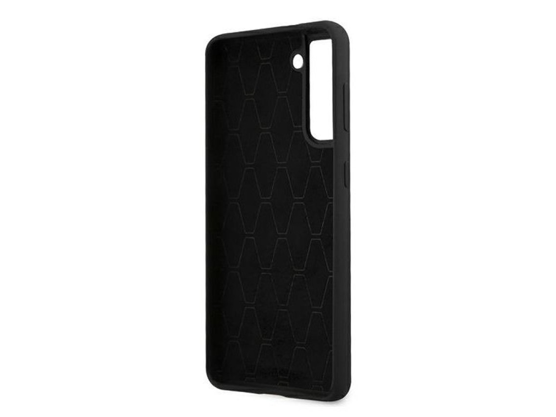 Capa BMW Silicone Stripes M Collection para Samsung Galaxy S21+ - Preta