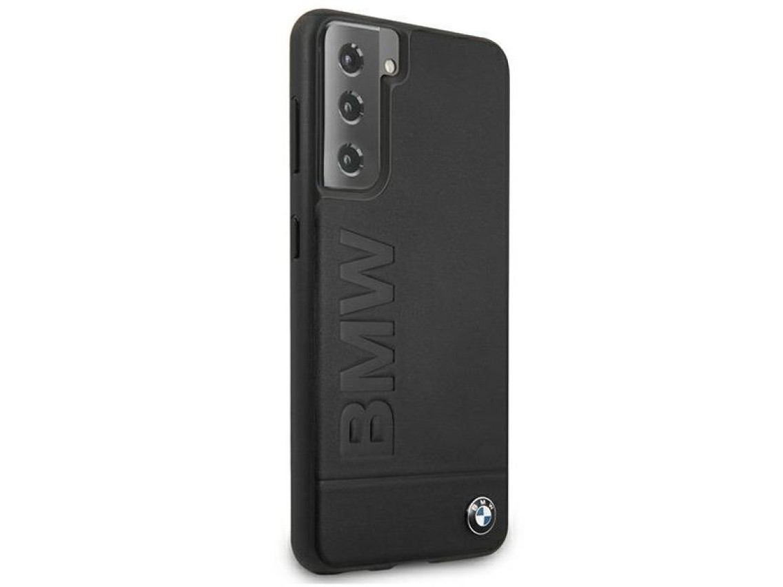 Capa com logotipo BMW Signature para Samsung Galaxy S21+ - Preta
