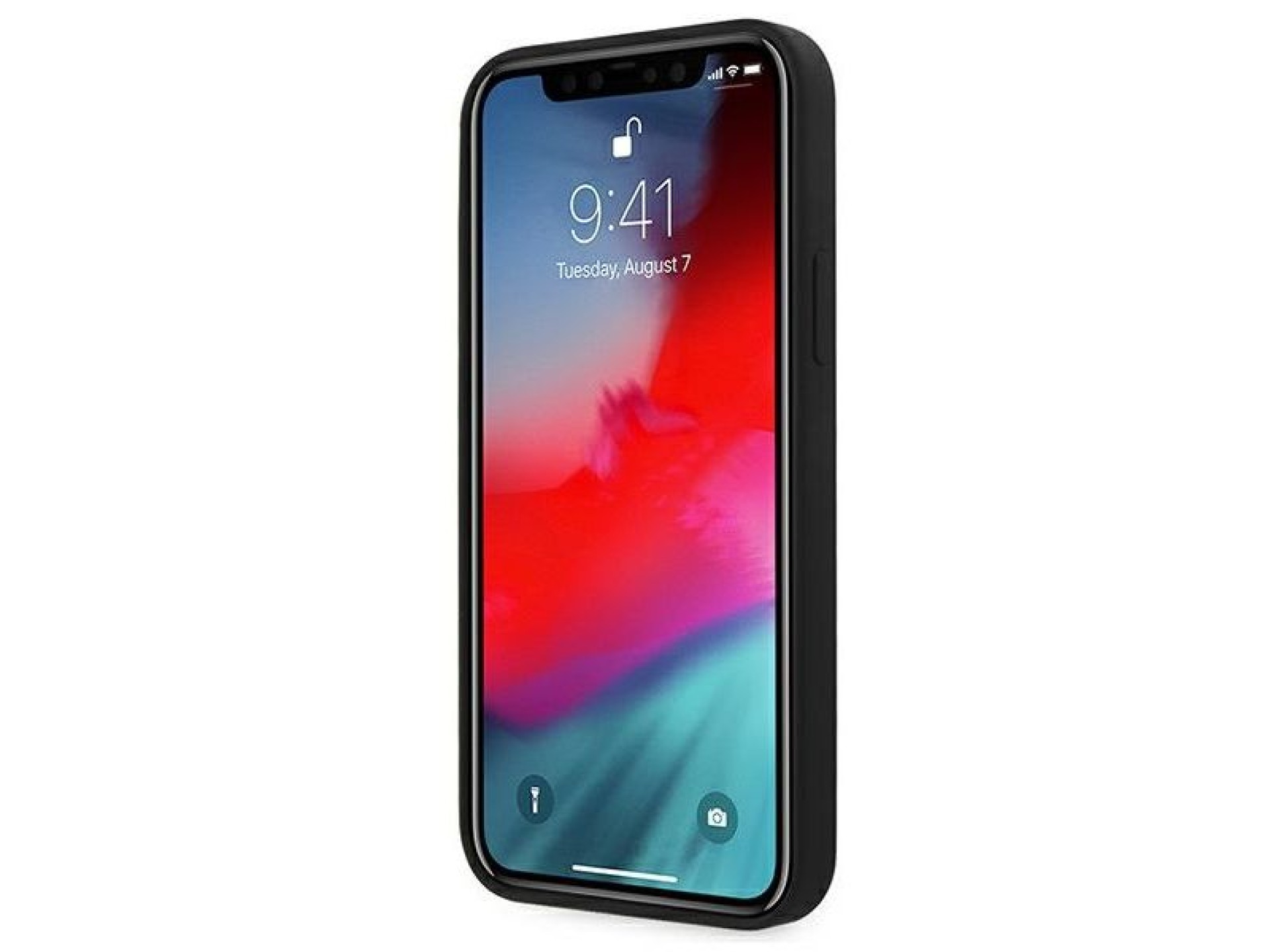 Funda de silicona BMW Signature para iPhone 12 mini - Negra