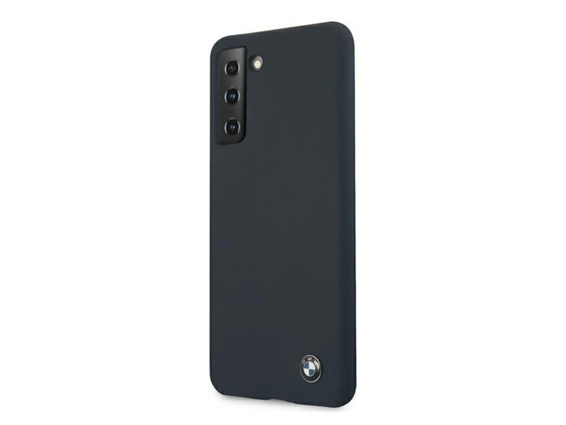 Funda de silicona BMW Signature para Samsung Galaxy S21+ - Azul marino