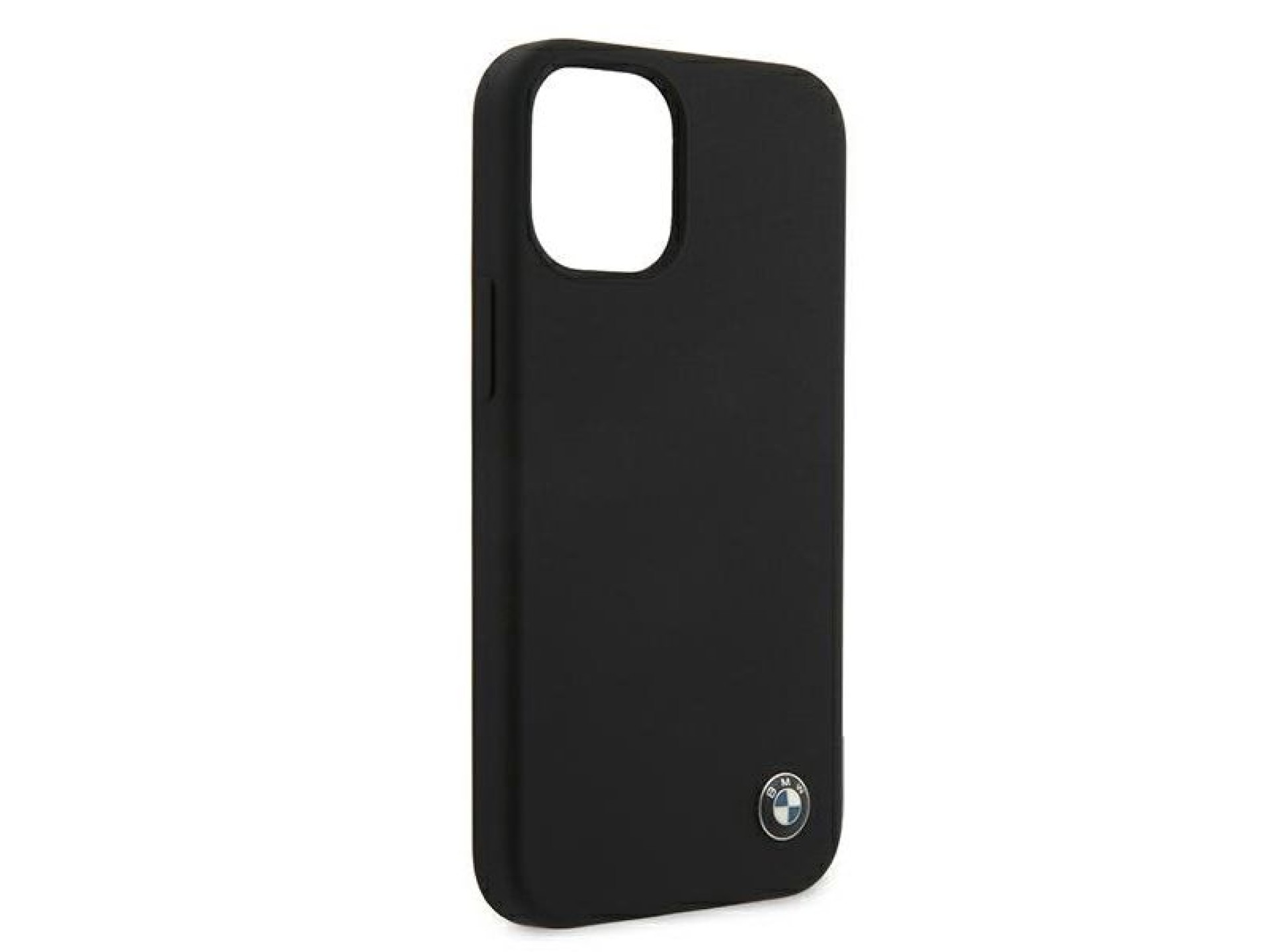 Funda de silicona BMW Signature para iPhone 12 mini - Negra