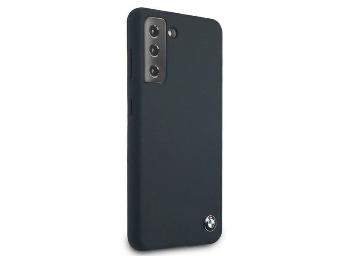 Funda de silicona BMW Signature para Samsung Galaxy S21+ - Azul marino