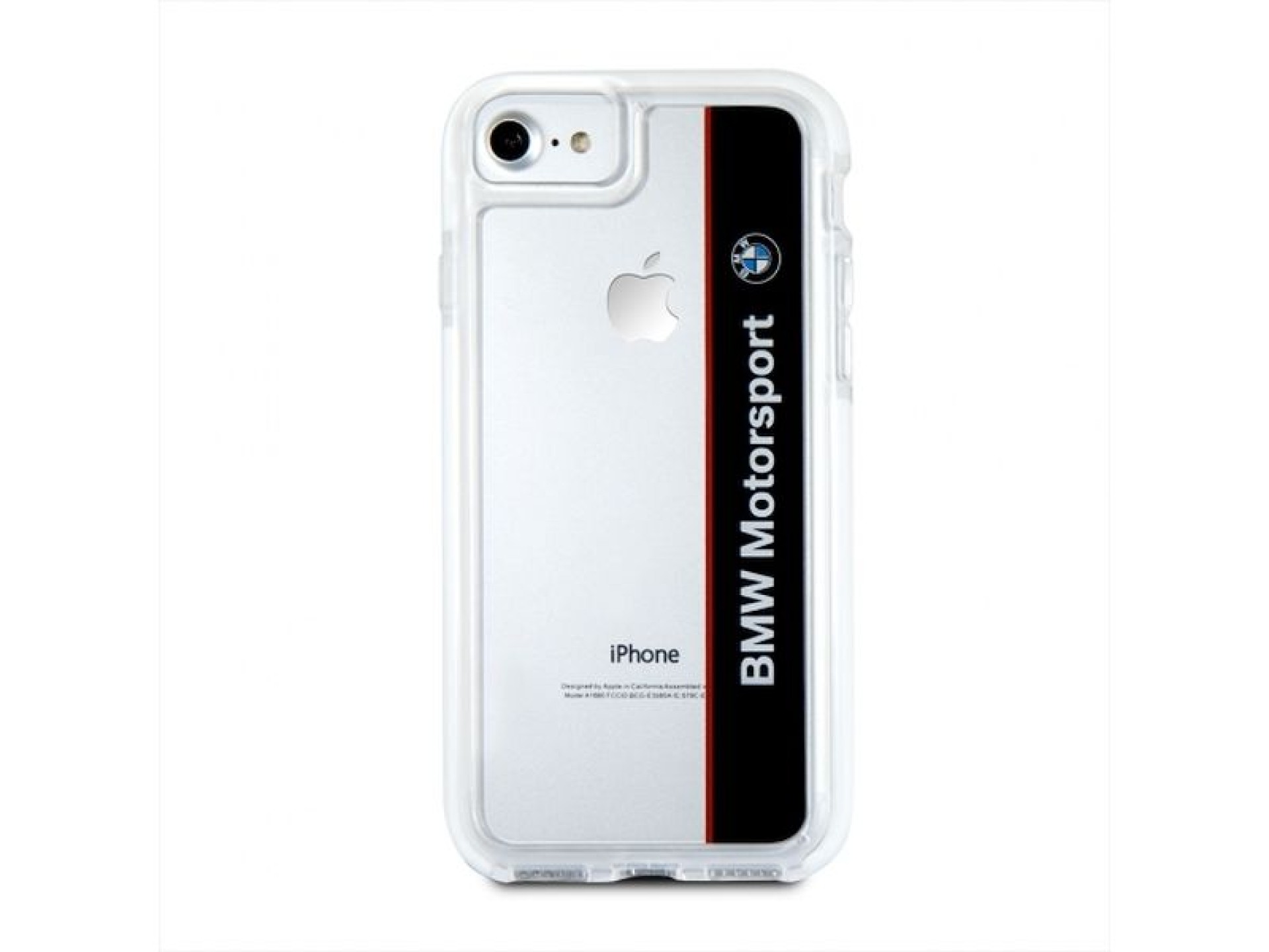 Capa BMW Motorcase para iPhone 7 / 8 / SE 2020 / SE 2022 - Preta Transparente