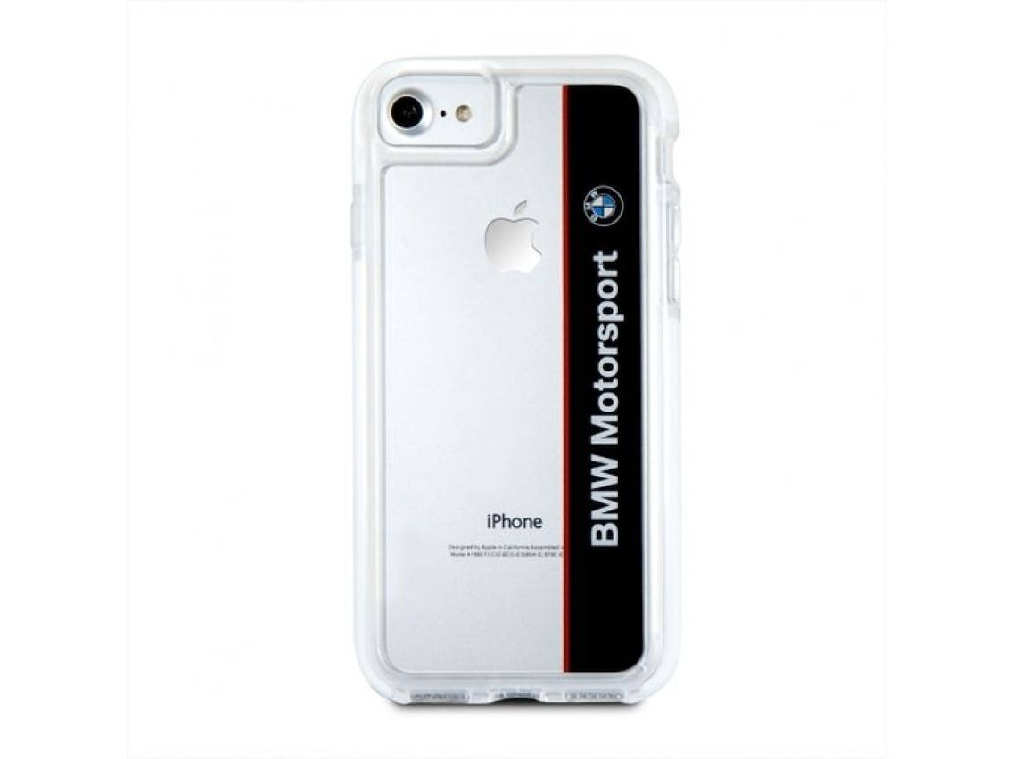 Capa BMW Motorcase para iPhone 7 / 8 / SE 2020 / SE 2022 - Preta Transparente