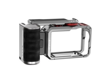 Gaiola de expans�o em tit�nio com al�a e conex�es Puluz adicionais para DJI Osmo Action 6
