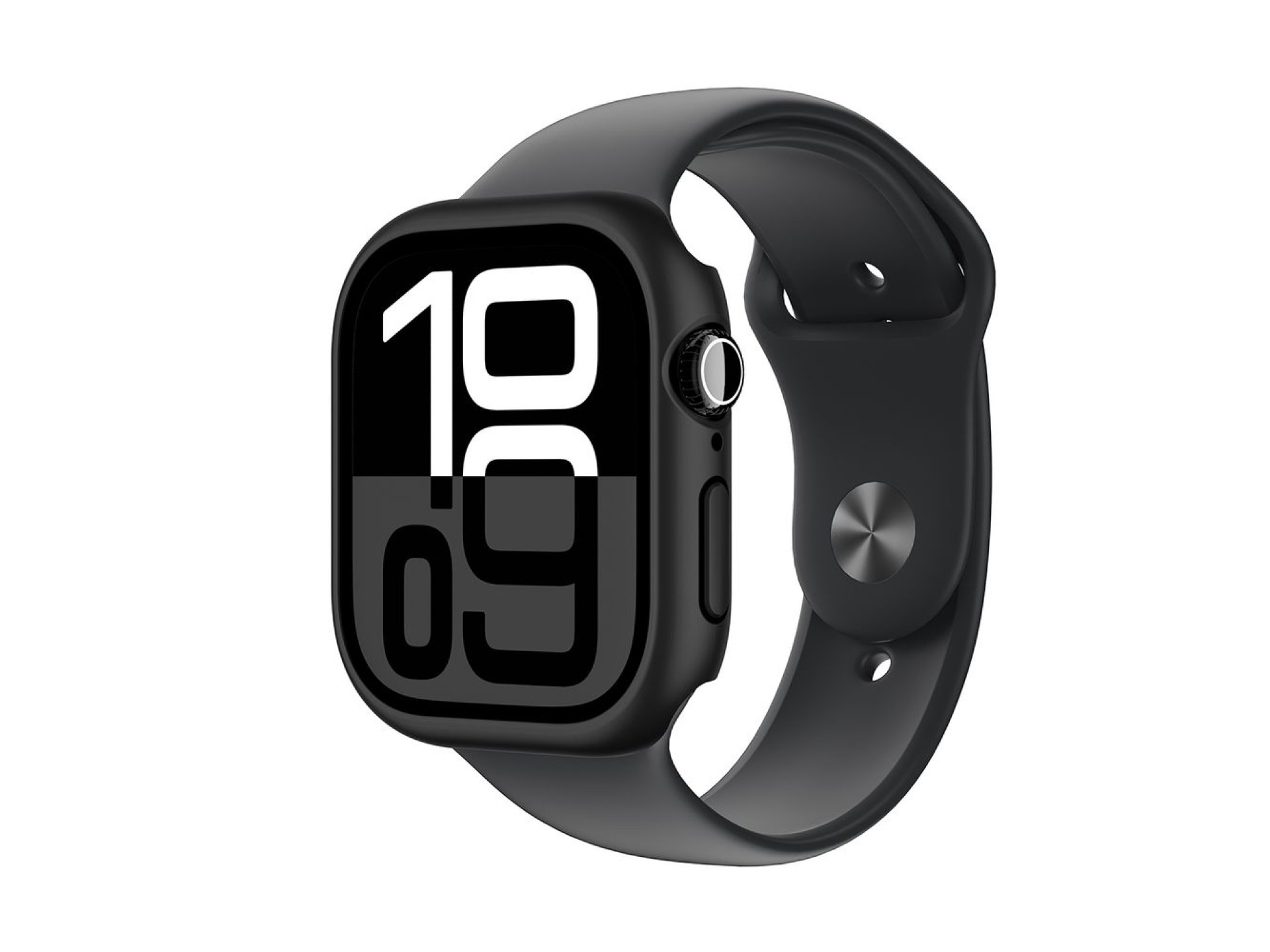 Funda minimalista AmazingThing para Apple Watch de 46 mm – negra