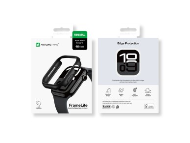 AmazingThing Minimal Case for Apple Watch 46mm – black