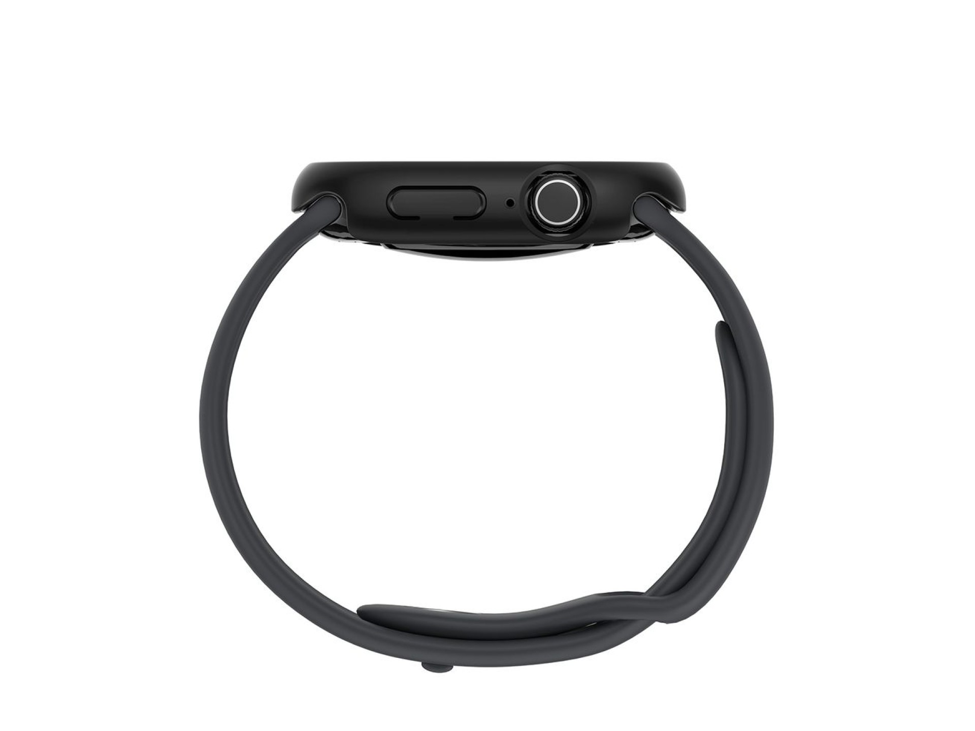 Funda minimalista AmazingThing para Apple Watch de 46 mm – negra