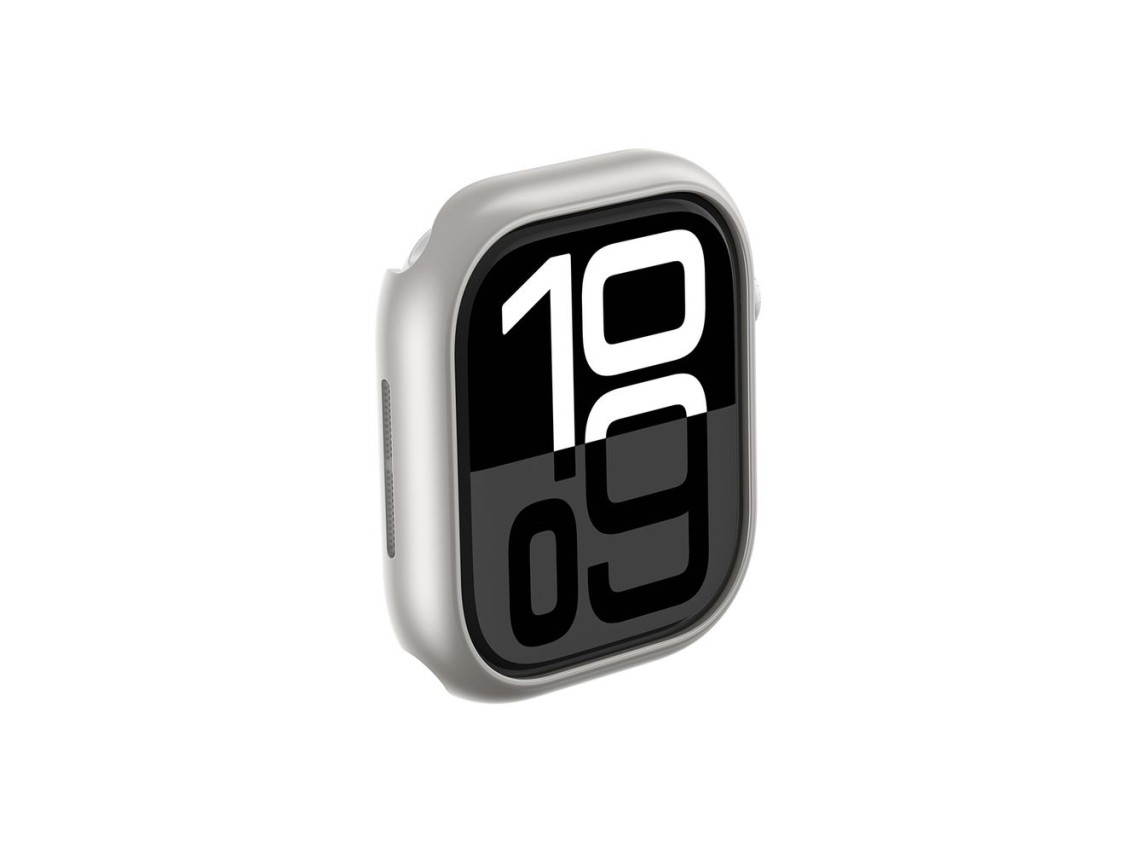 Capa minimalista AmazingThing para Apple Watch 46mm – prata