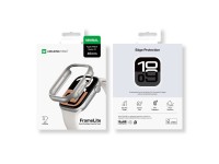 Capa minimalista AmazingThing para Apple Watch 46mm – prata Capa minimalista AmazingThing para Apple Watch 46mm – prata