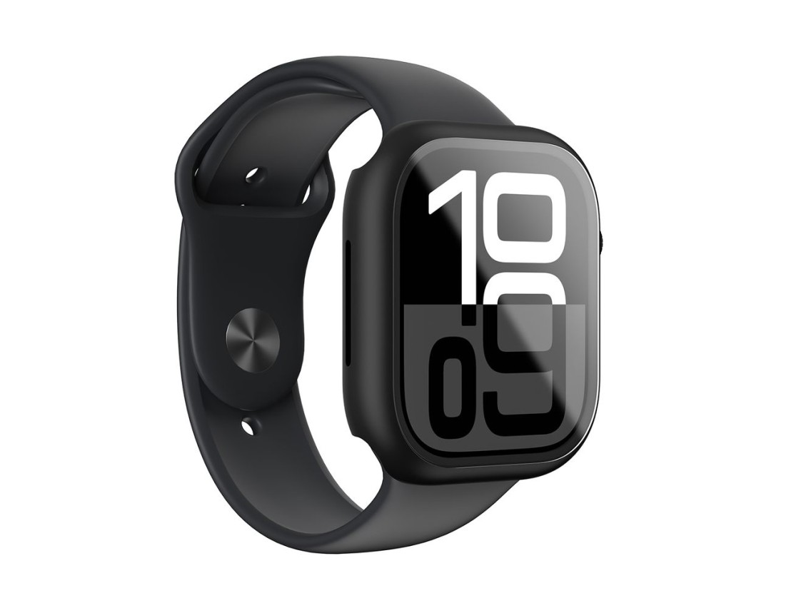 Capa de vidro AmazingThing Radix para Apple Watch 46mm – Preta