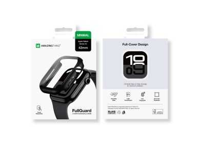 Capa de vidro AmazingThing Radix para Apple Watch 42mm - Preta Capa de vidro AmazingThing Radix para Apple Watch 42mm - Preta