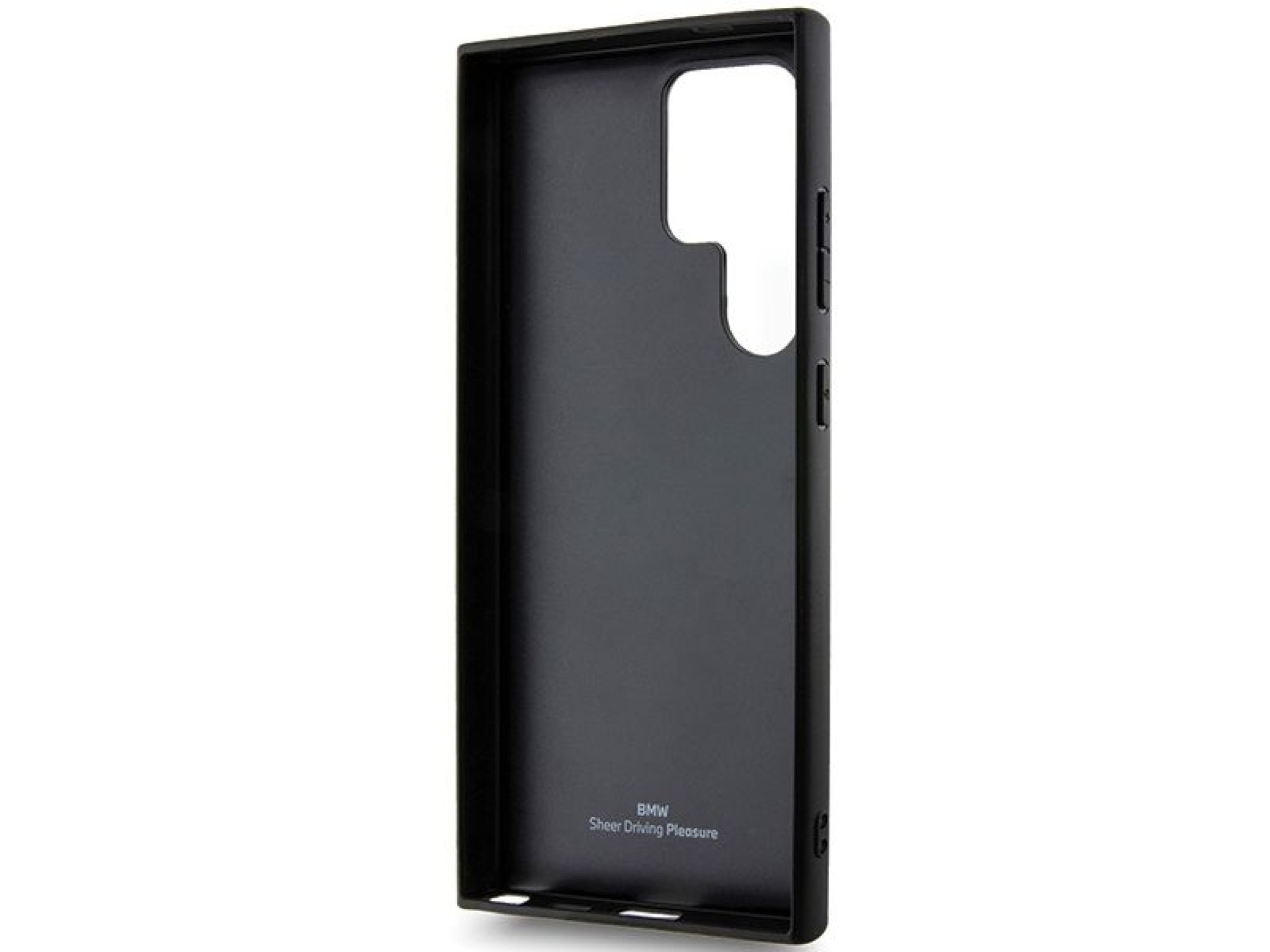 BMW BMHCS24L23RCGPK S24 Ultra S928 negro/negro estuche rígido de cuero Signature con patrón de línea