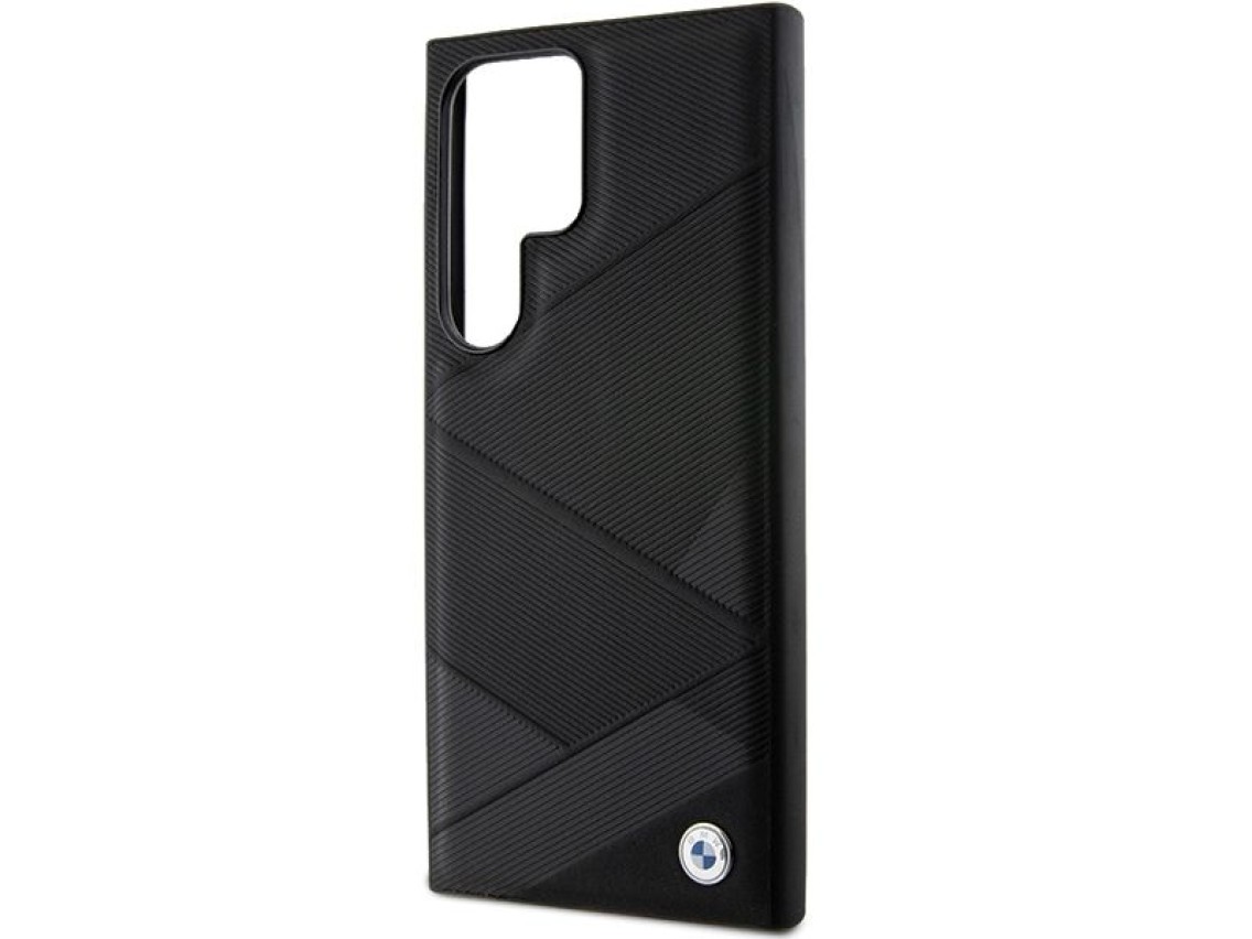 BMW BMHCS24L23RCGPK S24 Ultra S928 negro/negro estuche r�gido de cuero Signature con patr�n de l�nea