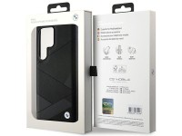 BMW BMHCS24L23RCGPK S24 Ultra S928 negro/negro estuche r�gido de cuero Signature con patr�n de l�nea