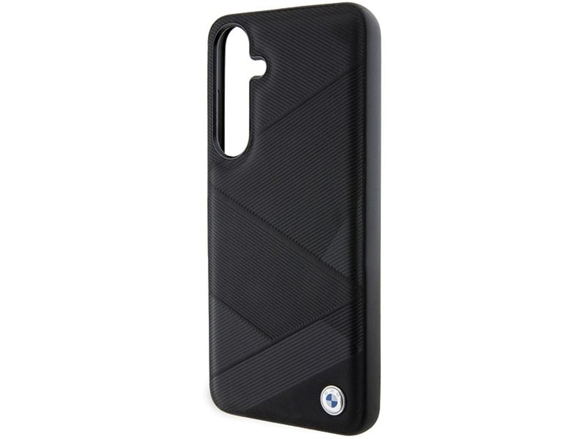 BMW BMHCS24M23RCGPK S24+ S926 negro/negro estuche rígido de cuero Signature con patrón de líneas cru
