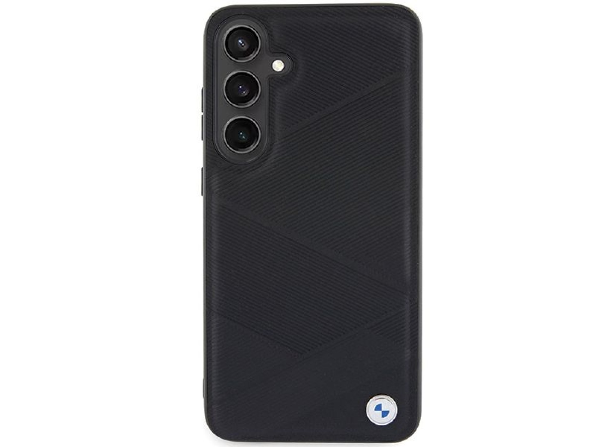 BMW BMHCS24M23RCGPK S24+ S926 negro/negro estuche rígido de cuero Signature con patrón de líneas cru