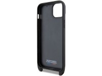 Funda BMW M Edition Carbon Tricolor Lines & Strap para iPhone 15 Plus / 14 Plus - negra Funda BMW M Edition Carbon Tricolor Lines & Strap para iPhone 15 Plus / 14 Plus - negra