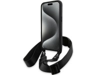 BMW M Edition Carbon Tricolor Lines & Strap case for iPhone 15 Pro Max - black BMW M Edition Carbon Tricolor Lines & Strap case for iPhone 15 Pro Max - black