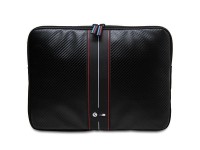 Capa BMW Carbon com listra vermelha para laptop de 16" - preta Capa BMW Carbon com listra vermelha para laptop de 16" - preta