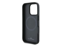 Funda BMW Signature de cuero con textura parcial y diseño circular MagSafe para iPhone 16 Pro - negr Funda BMW Signature de cuero con textura parcial y diseño circular MagSafe para iPhone 16 Pro - negr