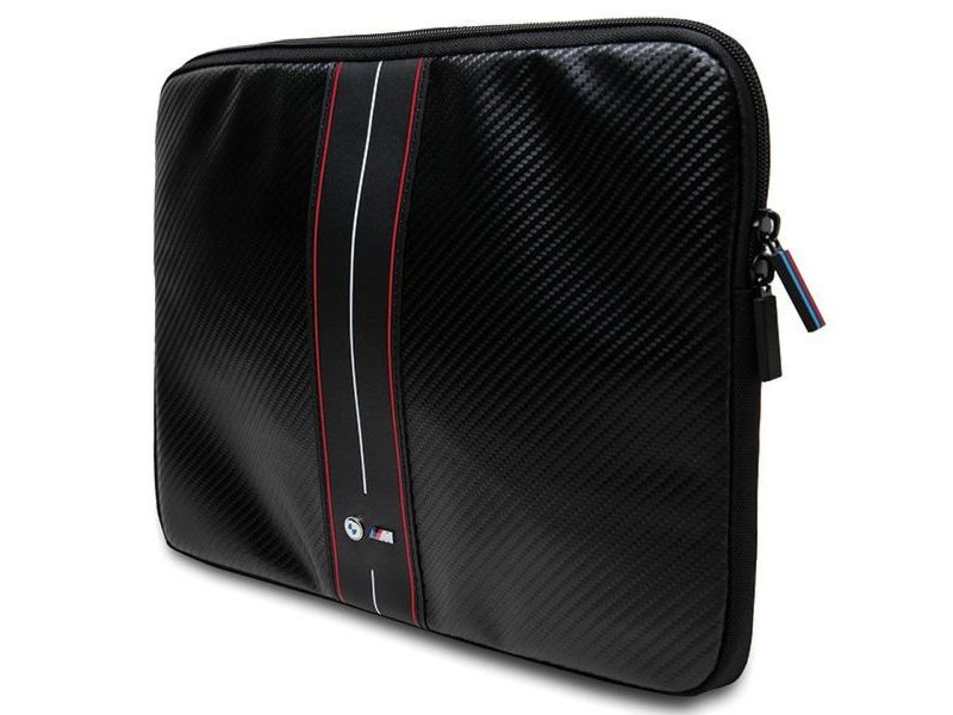 Capa BMW Carbon com listra vermelha para laptop de 16