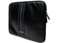 Capa BMW Carbon & Blue Stripe para laptop de 14" - preta Capa BMW Carbon & Blue Stripe para laptop de 14" - preta