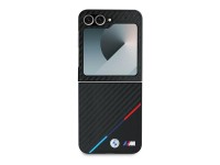 BMW Carbon Tricolor Case for Samsung Galaxy Z Flip 6 - Black