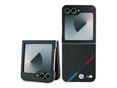 Capa BMW Carbon Tricolor para Samsung Galaxy Z Flip 6 - Preta