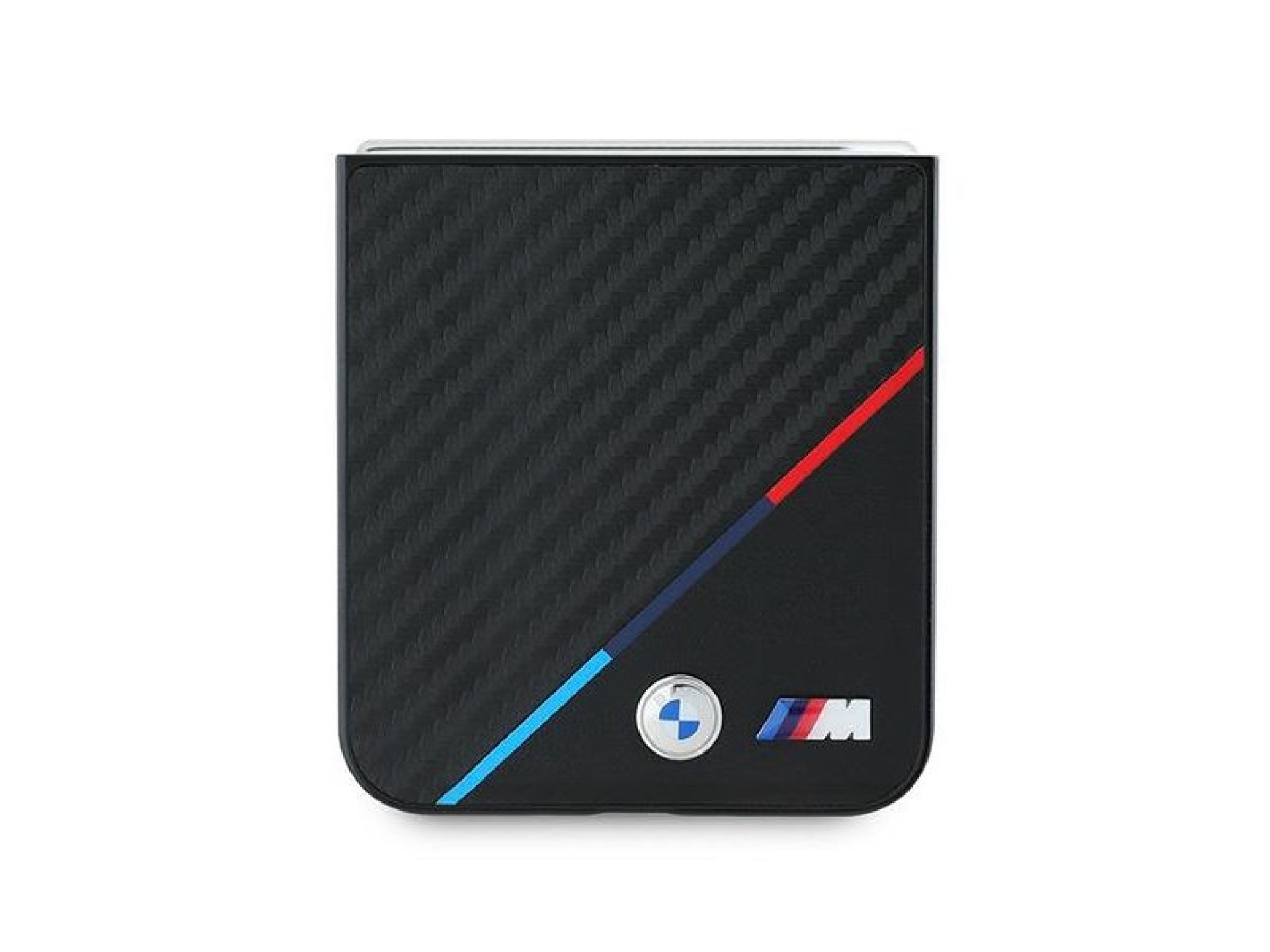 BMW Carbon Tricolor Case for Samsung Galaxy Z Flip 6 - Black
