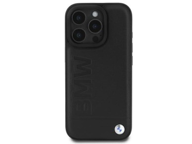 BMW Leather Hot Stamp iPhone 16 Pro Case - Black BMW Leather Hot Stamp iPhone 16 Pro Case - Black
