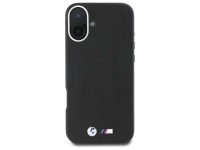 Funda BMW M Smooth Full Wrapped Metal MagSafe para iPhone 16 Plus - Negra