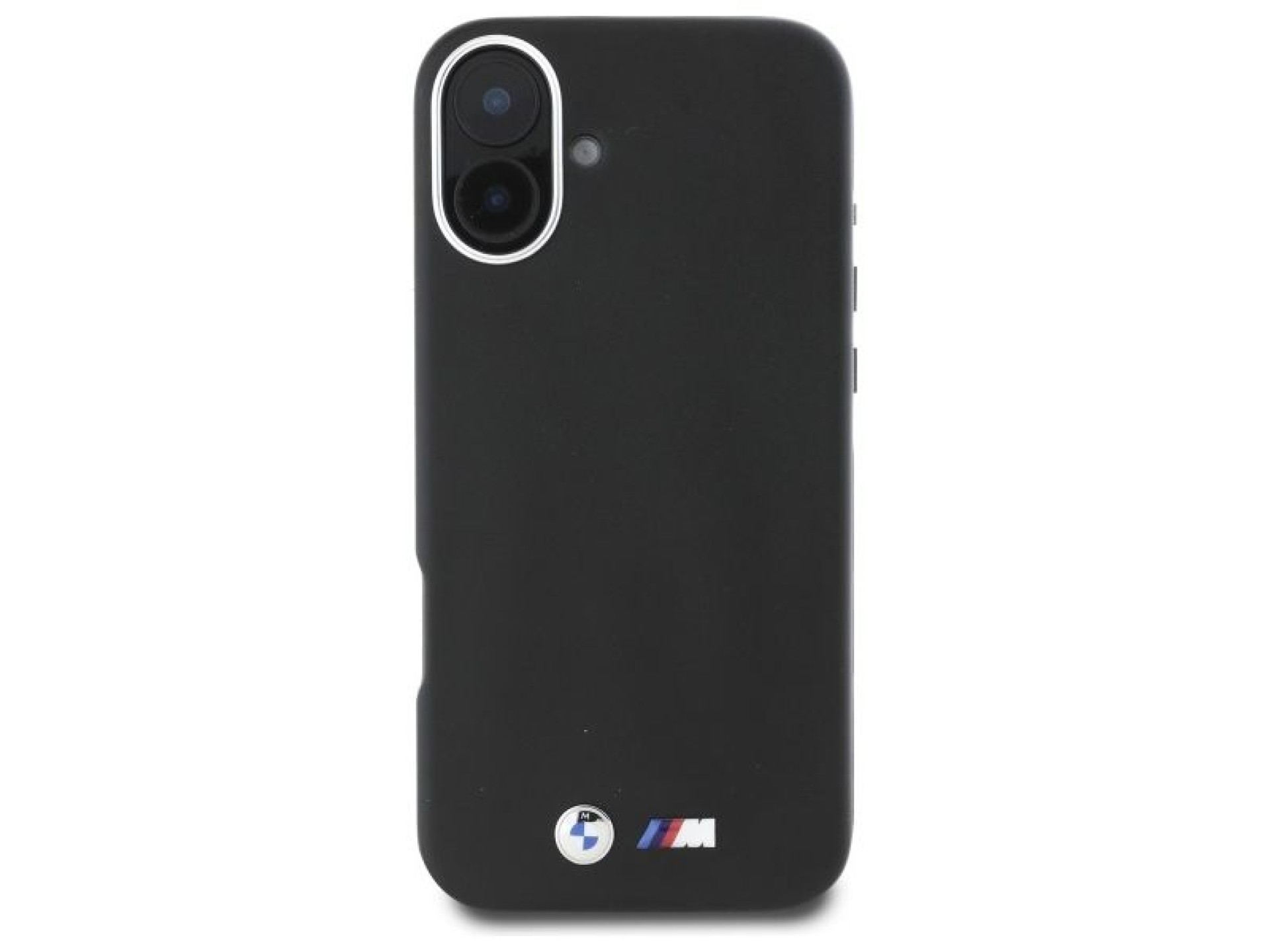 Funda BMW M Smooth Full Wrapped Metal MagSafe para iPhone 16 Plus - Negra