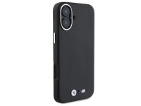 Funda BMW M Smooth Full Wrapped Metal MagSafe para iPhone 16 Plus - Negra
